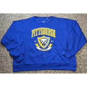 NEW Pressbox Pitt Panthers NCAA Women's Logo Crewneck Sweater (XL)